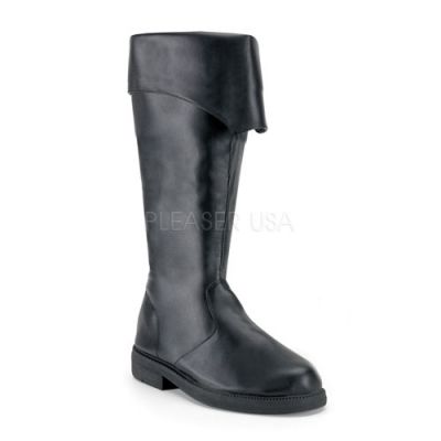 CAPTAIN 105 BLK PU PIRATE BOOT