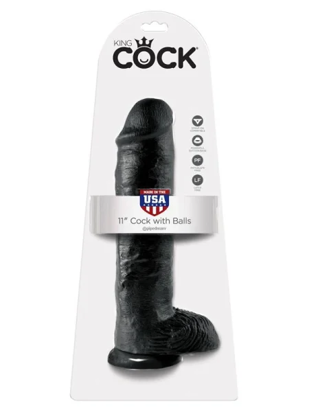 King Cock - 11 in. Cock With Balls