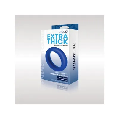 Extra Thick Silicone Cock Ring Blue