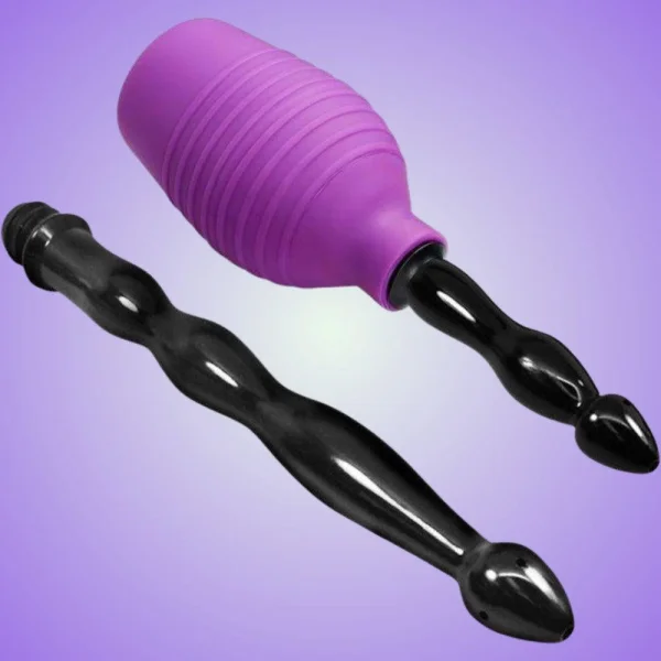 Cloud 9 Fresh + Deluxe Anal Enema Douche Kit Squeeze Bulb with Soft Nozzle 10.8oz