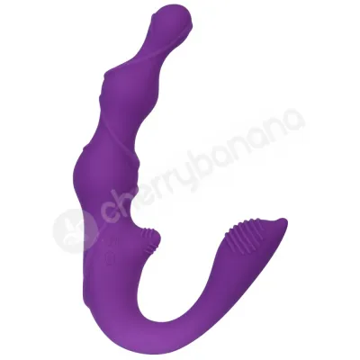Come Together Purple Strapless Strap On Vibrator