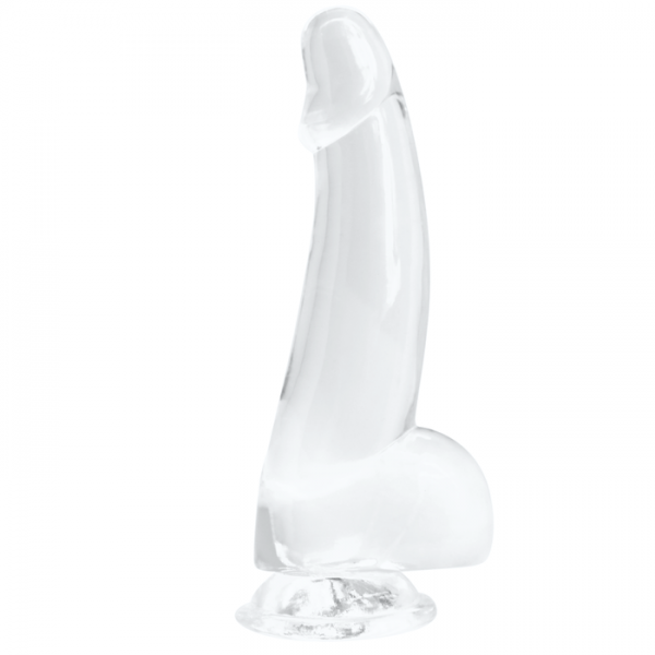 Curved Girthy Suction Cup G-Spot Dildo