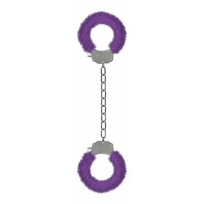 Pleasure Legcuffs Furry Purple