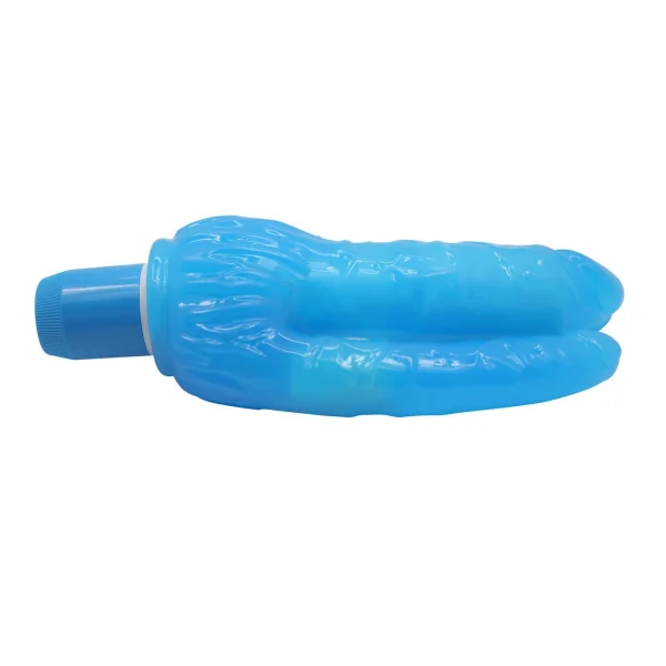 Clit Stimulating Dual Penetration Vibrating Dildo