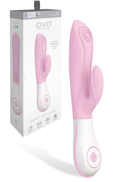 OVO Rechargeable 8.5" Soft-Touch Rabbit Vibrator
