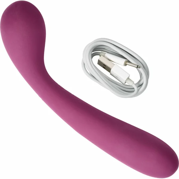 Cloud 9 G-Spot Slim 7 Inch Flexible Rechargeable G-Spot Vibrator - Plum