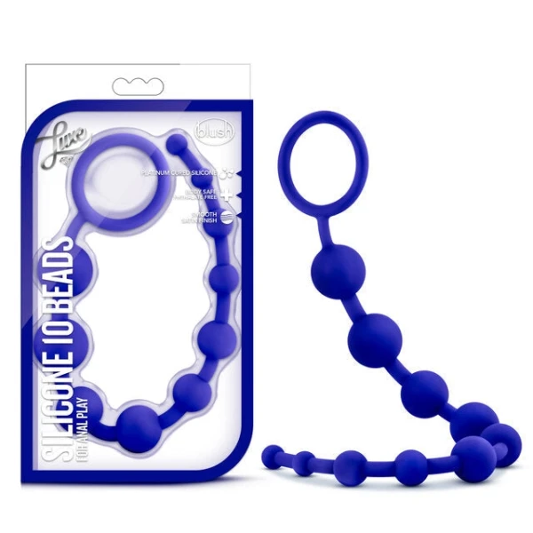 Blush Luxe Indigo Silicone 10 Beads