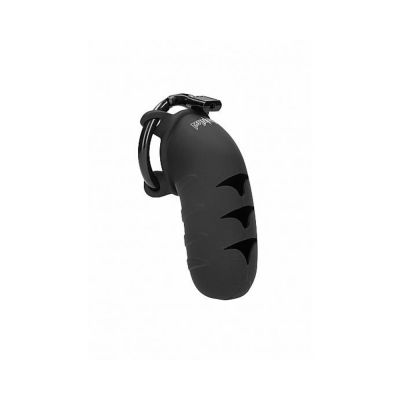 Mancage Chastity Model 08 4 2 inches Silicone Cock Cage Black