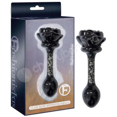 Fashionistas Glass Rose Small Butt Plug