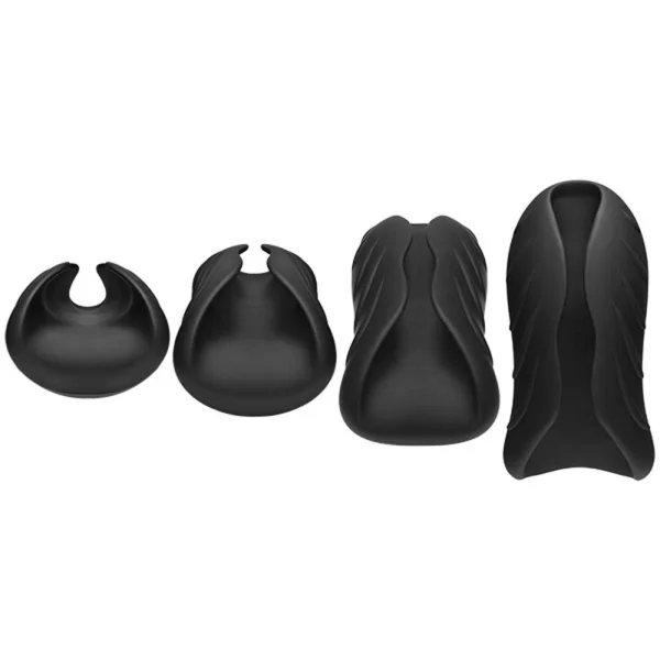 Optimale Silicone Auto-heating Stroker Rechargebale Vibrating Black/slate
