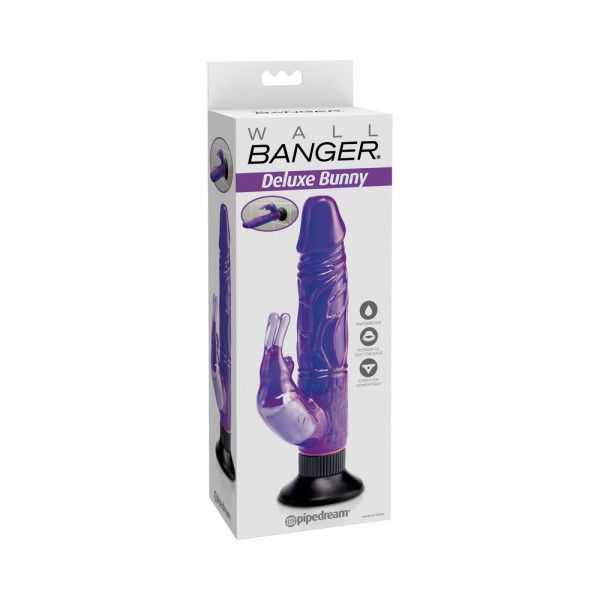 Waterproof Bunny Wall Bangers Purple Vibrator — image 4 of 19