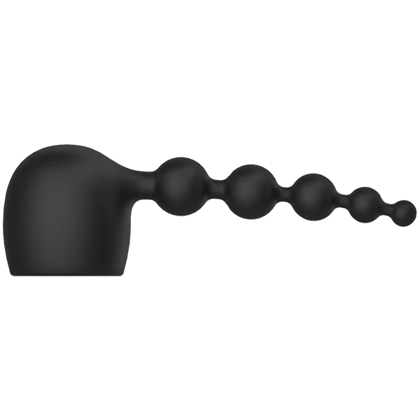 Kink Silicone Wand Anal Beads Attch. - Black