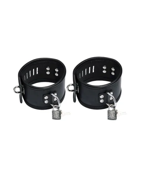 Bound X Asylum Leather Cuffs And Collar Set