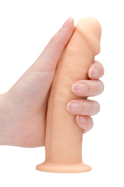 RealRock 6" Thermo-Reactive Silicone Dildo With Suction Base