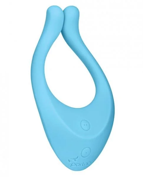 Satisfyer Partner Multifun 1 Blue Couples Vibrator — image 6 of 8