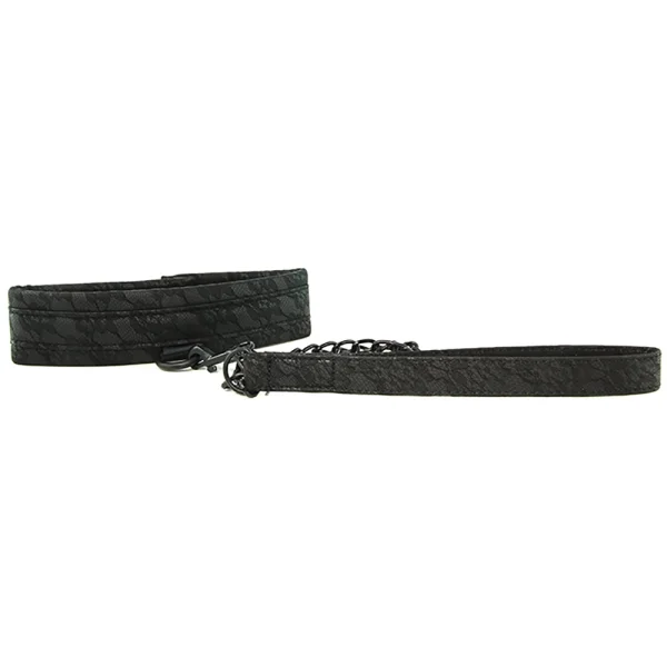 Midnight Lace Collar and Leash by Sportsheets