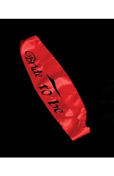 Bride 2B Flash Sash Red