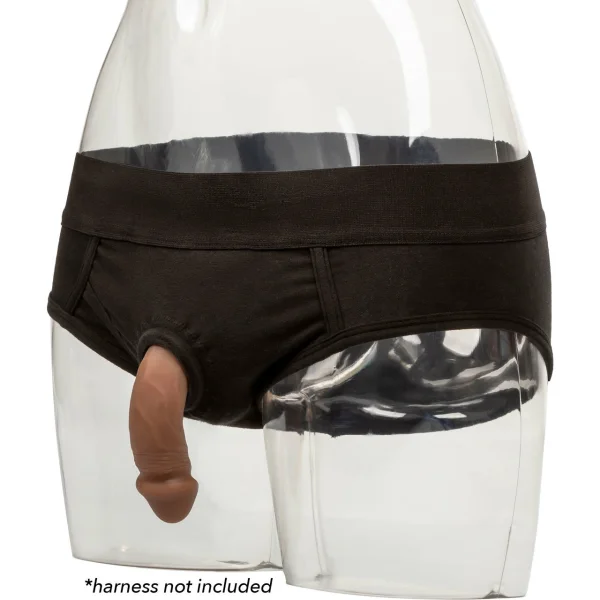 Packer Gear Silicone Packing Penis 4" / 10.25 cm By CalExotics - Chocolate