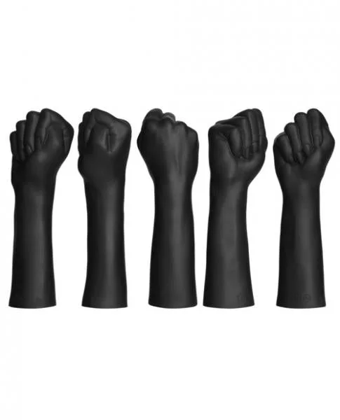Fist F*cker Closed Fist Dual Density Silicone Black