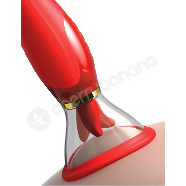 Fantasy For Her Ultimate Pleasure 24K Gold Luxury Edition Pussy Pump & Tongue Vibrator Set