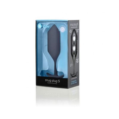 B Vibe Snug Plug 5 Black Large Butt Plug