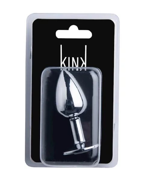 Kink Range Alloy Gem Butt Plug - 2.8 Inch - Light Blue - Small — image 3 of 5