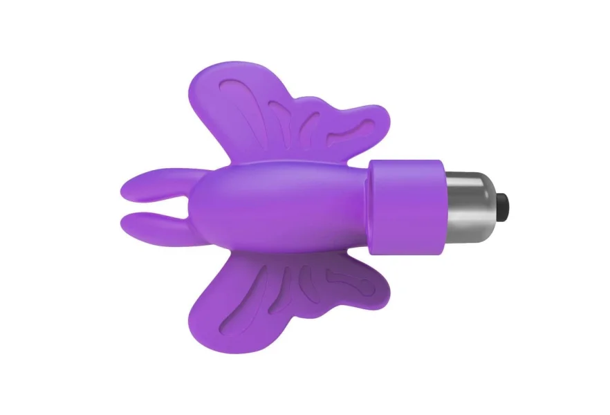 The 9's Flirt Finger Butterfly Finger Vibrator Purple
