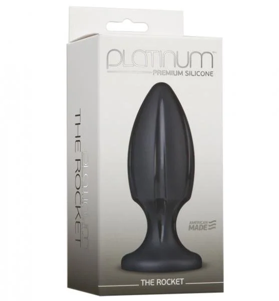 Platinum The Rocket Black Butt Plug