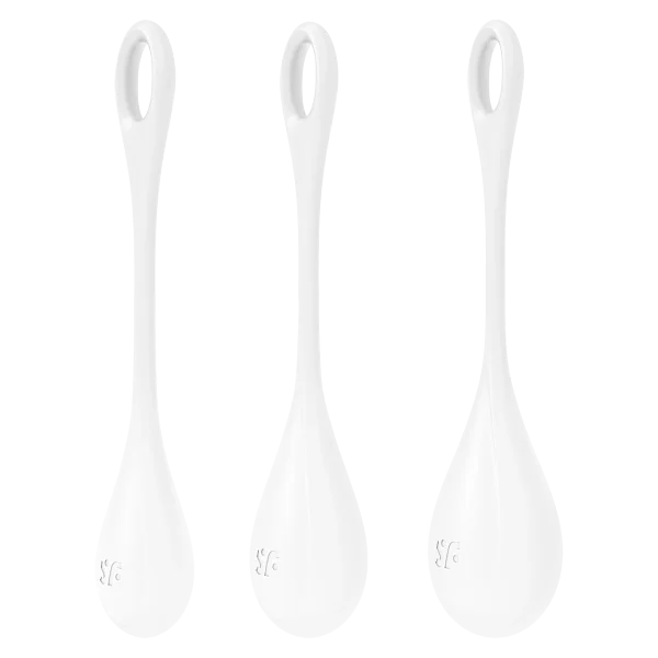 Satisfyer Yoni Power Balls 1 White 3 Pc Set
