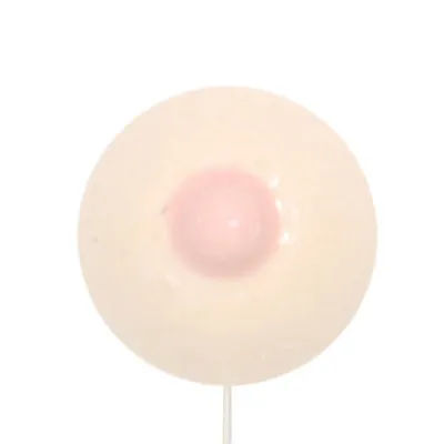 Large Single Boob with Stick Butterscotch Lollipop