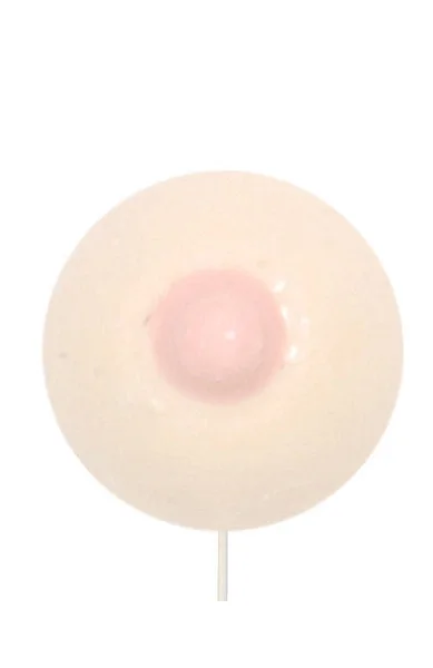 Large Single Boob with Stick Butterscotch Lollipop