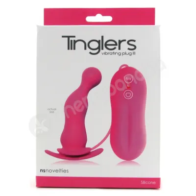 Tinglers III Pink Vibrating Butt Plug