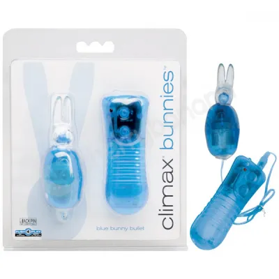 Climax Bunnies Blue Bunny Bullet Vibrator