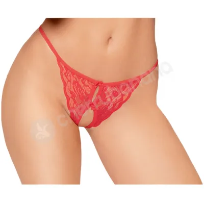 Penthouse Lingerie Red Hot Getaway Crotchless Thong