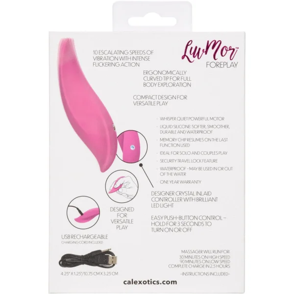 LuvMor Foreplay Rechargeable Silicone Waterproof Clitoral Vibrator By CalExotics