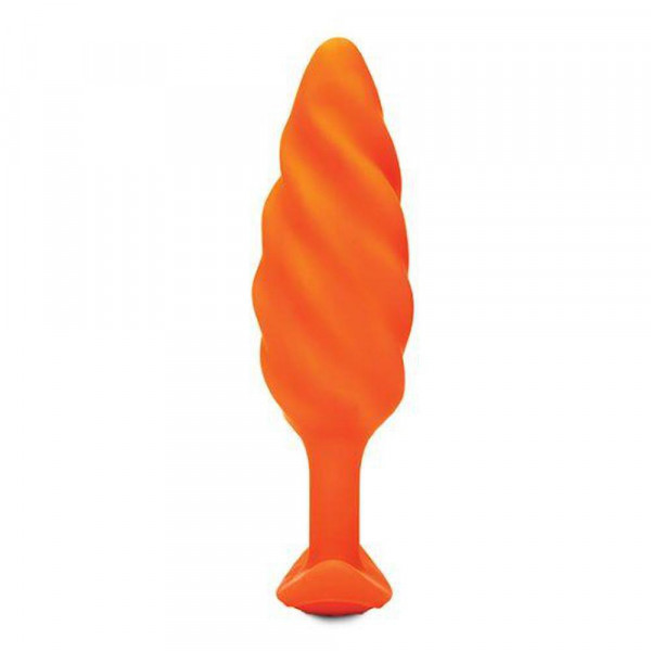 B-vibe Swirl Texture Plug Orange