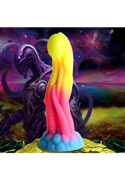Creature Cocks - Tenta-Glow Glow-in-the-Dark Silicone Dildo