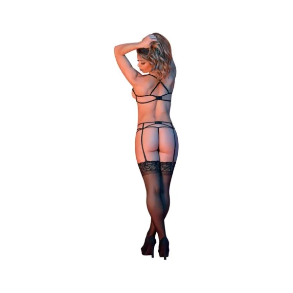 Magic Silk Sexy Time Merry Widow & G-set Black Lx — image 6 of 9