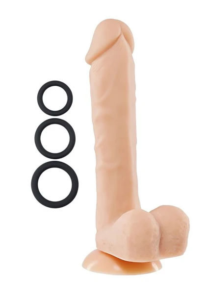 Cloud 9 Pro Sensual Premium Silicone 9 Inch Suction Cup Dildo - Caramel