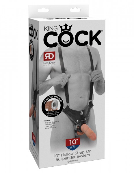 Pipedream Suspender Strap-On with 10" Hollow King Cock