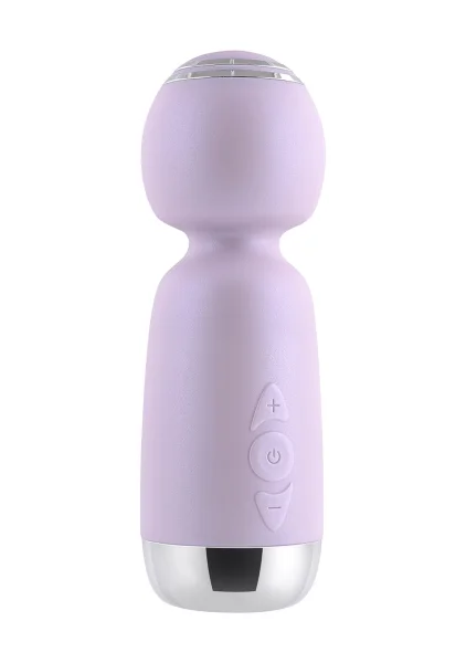 Playboy Pleasure Royal Rechargeable Silicone Vibrating Mini Massage Wand - Lavender