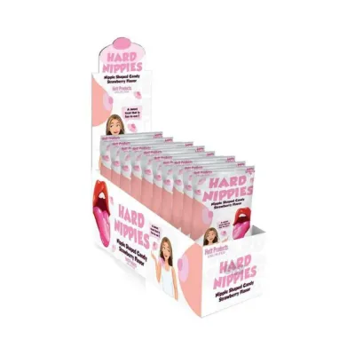 Hard Nippies Nipple Shaped Candy Strawberry Flavor 12 Pcs Display