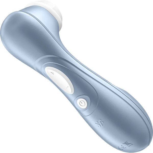 Satisfyer Pro 2 Pressure Wave Rechargeable Waterproof Silicone Clitoral Stimulator - Blue — image 6 of 17