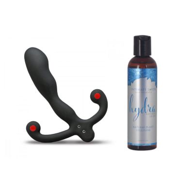 Aneros Helix Syn V Vibrating Prostate Massager FREE LUBE Bundle