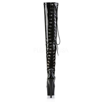 ADORE 3063 7 Rear Lace Up Stretch PF Thigh BT Side Zip