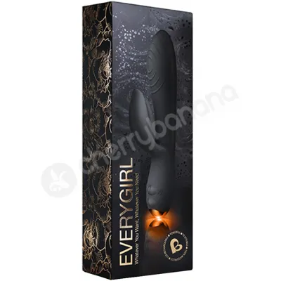 Rocks Off Every Girl Black Rabbit Vibrator