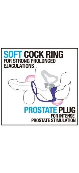 Blush Performance Indigo Cock Ring Plug