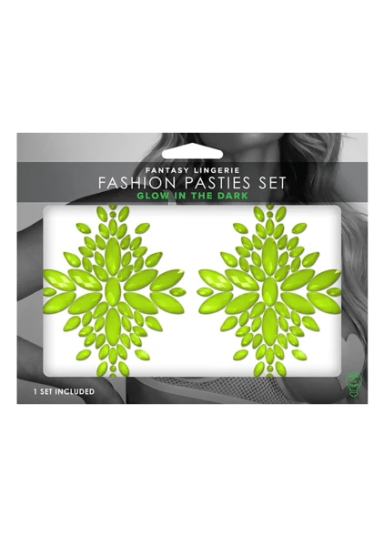 Fashion Pasties Set - Neon Crystal Pasties