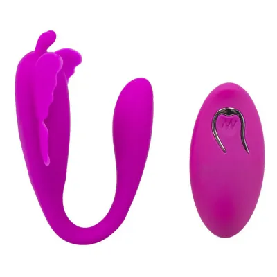Bondara Butterfly Stroke 12 Function Remote Control Couples Vibrator