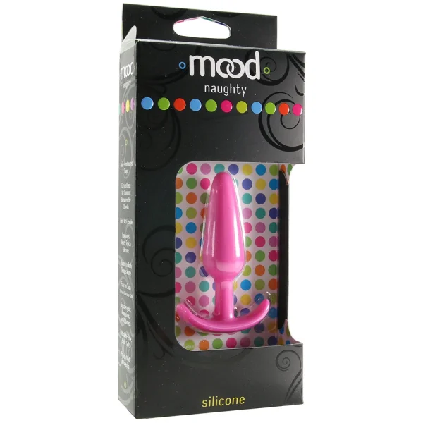 Mood Naughty Small Silicone Butt Plug by Doc Johnson - Pink